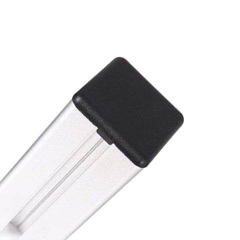 12 Pack 2020 Series European Standard Aluminum Profile End Caps For T Slot Extrusions Push In Cap No Tools Required 20x20mm Durable Plastic Sleek Finish Easy Fit Keeps Debris Out black end cap on aluminum profile