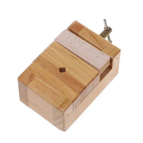 DIY Friendly Wooden Flat Vise Clamp On Bench Vise For Woodworking Carving And Engraving With Clamp On Tongs And Seal Pad Pliers