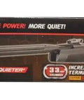Box packaging of Whisper Fusion Pro.22 Caliber Air Rifle With 3 9x40 Scope, all-weather durable build displayed on the box front.