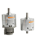 Heavy Duty Double Vane Rotary Actuator 90 And 180 Degree Swing Cylinder Rolls Clean Industrial Pneumatic Rotation Module close-up view.