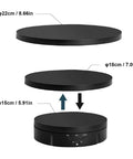3 In 1 Electric Rotating Display Stand With Smooth 360 Turntable And Remote for dynamic product showcase, featuring three removable tops.