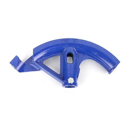Manually Operated Steel Pipe Bender For Copper Aluminum Conduit Tube Bending Tool with blue metal frame detail.