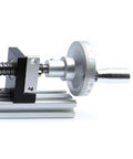 200mm Manual Linear Motion Actuator With Parallel-Jaw Vice Sliding Table Ball Screw Rail Kit GDAE10 close-up