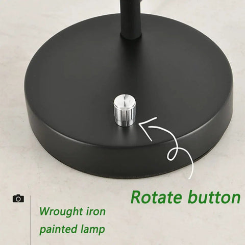 Close-up of the base and knob switch of Flexible Gooseneck Desk Lamp With Dimmable 7W LED Bulb Included, Eye Caring Reading Light