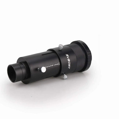 Prime Focus Telescope Camera Adapter Kit For Canon EOS Rebel DSLR Cameras With 1.25 Inch Variable Projection Eyepiece, black metal finish