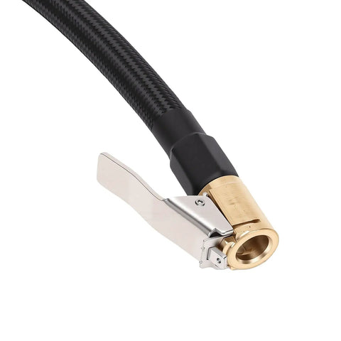 Extended Reach 40CM Tire Inflator Extension Hose With M6 Quick Connect Air Chuck For Cars Motorcycles And Bikes Leakproof Design Zero Hassle Hook Up Easy Fit In Tight Spaces Essential Gear For Your Ride, braided hose with brass chuck