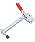 Adjustable Stainless Steel Toggle Clamp With Lengthened Lever Arm And Customizable Opening For Heavy Duty Workshop Jobs That Get The Grip Tight And Secure Every Single Time. stainless steel toggle clamp with red handle and adjustable screw