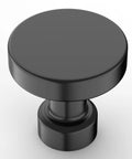 Matte Black Cabinet Knobs Set 10 Pack Round Single Hole Drawer Pulls for Kitchen Bathroom Dresser Cabinets Easy To Install Durable Modern Hardware