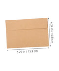60 Pack Kraft Paper Self-Seal Envelopes, Letter Size 10.8 X 15.9 Cm, Writable For Wedding Invitations, Dope Rustic Look