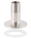 Metaland stainless steel 1.5-inch tri-clamp to 3/4-inch NPT male sanitary adapter with white gasket