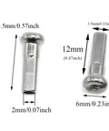 Close-up of 14mm spoke caps for Stainless Steel Bicycle Spokes 260mm 10.2 Inch 14G For Mountain And Road Bikes