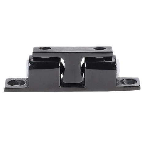 Double Ball Tension Roller Cabinet Catch In Stainless Steel With 50mm Mount Adjustable Screw front view