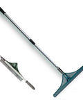 Artificial Lawn Rake With Telescopic Pole And Ergonomic Handle For Quick Debris Removal From Lawn, Synthetic Grass And Carpets