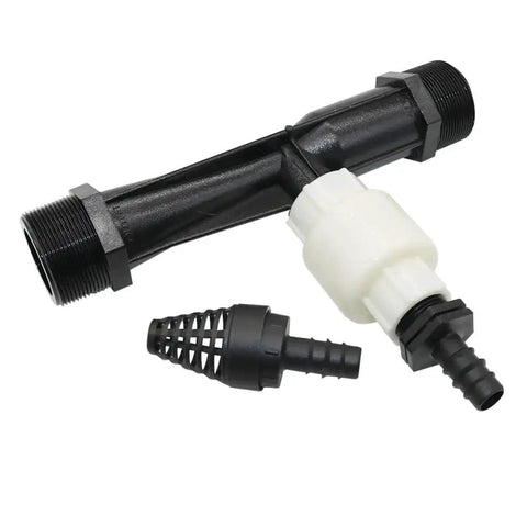 Venturi Fertilizer Injector For Irrigation System With 2 Inch Male Thread Pro Grade Automatic Fertilizer Emitter components shown