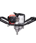 Y43 Earth Auger Power Head Workhorse with Lightweight Yet Heavy Duty Build, ergonomic anti vibration handles, front view