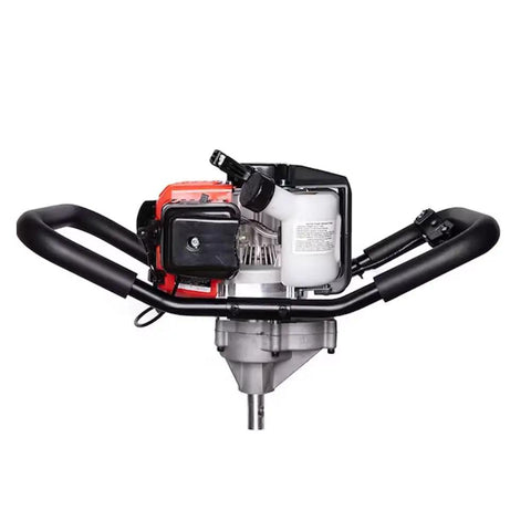 Y43 Earth Auger Power Head Workhorse with Lightweight Yet Heavy Duty Build, ergonomic anti vibration handles, front view
