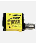 Mini Beam SM312WQD Wide Angle Diffuse Photoelectric Sensor With Quick Disconnect Connector For Reliable Object Detection In Industrial Automation And Packaging Lines, yellow housing