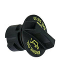 Dodge Engine Oil Fill Cap Replacement 80999 04893232AA For Ram Jeep Chrysler Models 2013-2019, black, close-up view with text.