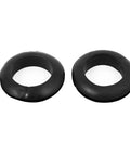 Built Tough 10 Pack Rubber Cable Grommets Black Double Groove Wire Sleeve Bushings for cable protection, 31mm interior size.