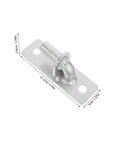 Four Pack Heavy Duty Wall Mount Gate Hinges With 12.7mm Bore And Premium Mounting Screws Weather Resistant Steel barn door hinge close-up angle.