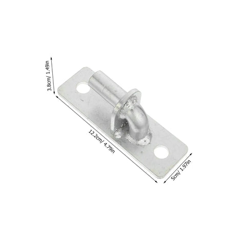 Four Pack Heavy Duty Wall Mount Gate Hinges With 12.7mm Bore And Premium Mounting Screws Weather Resistant Steel barn door hinge close-up angle.
