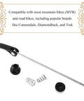 Two Pack Quick Release Bicycle Skewers Aluminum Front And Rear Axles 112mm And 150mm Deep Thread Secure Fit components