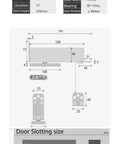 Specifications for Wooden Door Pivot Floor Spring Hinge Closer For 35 To 80 Kg Doors No Digging Hydraulic Hidden Swing Hinge