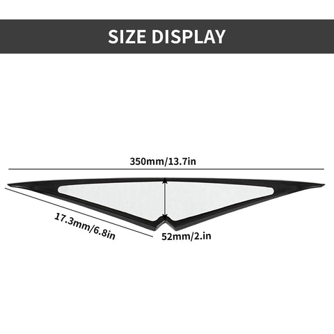 Headlight Eyebrow Eyelid Upper Trim Bezel Cover For Road Glide 2015 Up size display matte black visor decoration