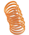 10 Pcs Heavy Duty Drive Belt For F20A Electric Planer Replacement Parts stacked view, durable rubber for low noise operation.