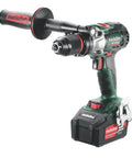 Professional Heavy Hitter 18V Brushless Cordless Hammer Drill Driver Set Includes Two 52Ah Lithium Ion Batteries Quick Charger