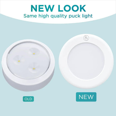 Ultra Thin Wireless LED Touch Lights Pack Of 2 For Under Cabinets Closets And Countertops Battery Operated Puck Lights comparison