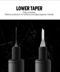 Top Shelf 9 Piece Model Scribing Tool Kit Featuring Heavy Duty Tungsten Carbide Blades And Slick Guide Tape For Serious Builders Dead On Precision Marking Crisp Design Lines with tapered blades for edge protection.