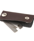 Foil Fencing Repair Kit Portable Gaps Tool For Equipment Maintenance And Adjustment in brown leather holder with metal blades