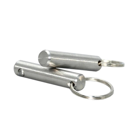 Solid 5MM Quick Release Pin For Line Array Speakers, stainless steel pins with keyring for quick setup.