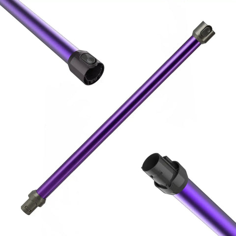 Purple Dyson V6 Quick Release Extension Wand Replacement Accessory Compatible With DC58 DC59 DC61 DC62 DC74 Models close-up.