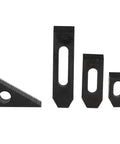 Heavy Duty T Slot Clamp Kit with Double End Bolts and Stepped Press Plate for Lathe and Milling Machines, various plate sizes shown