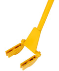 Long Handle Pallet Wrecker Tool With 43 Inch Steel Shaft, Heavy Duty Pallet Disassembly And Deck Board Remover, Ergonomic Rubber Grip, Ideal For Standard Pallets And Boards Up To 3.6 Inches Wide, yellow steel head