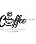 Metal Coffee Bar Sign Rustic Kitchen Wall Decor For Home Cafe Station Vintage Farmhouse Art With Steam Cup Design And Cozy Coffee Nook Vibe Ideal Coffee Bar Wall Accent For Kitchen Cafe Or Home, black metal with steam cup, 11.8x6.9 inches