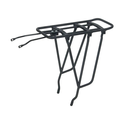 Rear Bike Rack Cargo Carrier For Most Bikes 75 Kg Load Capacity Aluminum Iron Frame Heavy Duty Luggage Rack For Mountain And Road Bikes Easy Mount Durable Travel Gear
