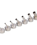 7 Pcs Oblique Nozzle Kit For Hot Air Rework 22mm Diameter Fits 861 Soldering Desoldering Station Accessories Aluminum Alloy