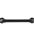 Industrial Pipe Style Matte Black Cabinet Pull Handle 5 1/32 Inch Center 6 Inch Length Bold Black Kitchen Hardware Front View