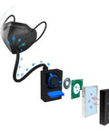 Wearable Air Purifier Mask With HEPA Filter For Dust, Painting, Welding, And Grinding Work, Portable Air Supply Mask components