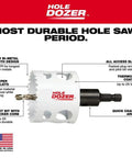 Heavy Duty Cordless Tool Combo Bundle Featuring Brushless Hammer Drill Driver And 28 Piece Hole Saw Step Bit Set- Hole Dozer with bi-metal teeth and quick change arbor.