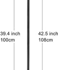 Dual Band Ham Radio Antenna 136 520 MHz Foldable 42.5 Inch CS Tactical SMA Female Omni Directional with length measurements