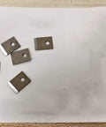 RJ45 Pass Through Crimp Tool Replacement Blades 5 Pack 8 Pin Cavity Heavy Duty Steel Blades on packaging, top view