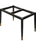Heavy Duty Wrought Iron Table Legs, Industrial Rustic Desk Base with adjustable leveling feet for kitchen or office setup.