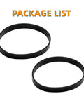 Replacement Belts For Bissell Style 7/9/10 Vacuum Cleaners Compatible With PowerForce Helix CleanView, pack of 2 black belts