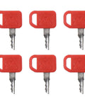 Ten Piece T209428 Ignition Keys Kit For JD Skid Steer Loader Compact Track Loader Replacement Red Ignition Keys