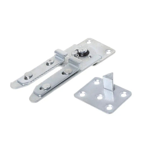 Hidden Sofa Hinge Bracket for Sectional Connectors and Bed Holder, Heavy Duty Iron Mount, Durable Silver Finish