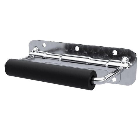 Spring Loaded Surface Mount Handle In Steel With Padded Rubber Grip For Heavy Duty Lifting, Retracts When Not In Use, Supports Up To 500 Lbs For Cases